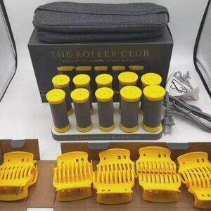 Drybar Yellow and Gray Roller Set